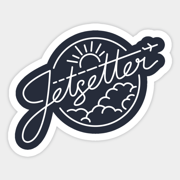 Jetsetter Sticker by fuzzyleaf